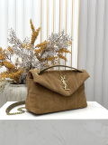 Yves Saint Laurent Retro Suede Flip Chain Bag Mailman Bag Size: 29 x 17 x 11 CM