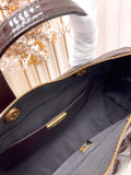 Chanel Classic Lingge Leather Bowling Bag Chain Bag Size: 21 x 17 x 8 CM