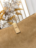 Yves Saint Laurent Retro Suede Handheld Shopping Bag Hobo Bag Size: 50 x 28 x 18 CM