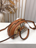 Burberry Classic Grid Mini Highlands Bowling Bag