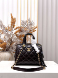 Chanel Classic Lingge Leather Bowling Bag Chain Bag Size: 31 x 16 x 8 CM