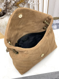 Yves Saint Laurent Retro Suede Flip Chain Bag Mailman Bag Size: 29 x 17 x 11 CM