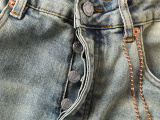 Purple Brand Street Washed Distressed Micro Horn Stretch Jeans