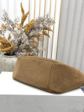 Yves Saint Laurent Retro Suede Handheld Shopping Bag Hobo Bag Size: 50 x 28 x 18 CM