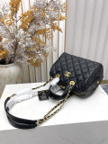 Chanel Classic Lingge Leather Bowling Bag Chain Bag Size: 31 x 16 x 8 CM