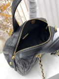 Chanel Classic Lingge Leather Bowling Bag Chain Bag Size: 31 x 16 x 8 CM