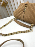 Yves Saint Laurent Retro Suede Chain Bag Mailman Bag Size: 20x 13 x 3 CM