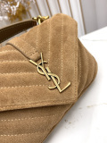 Yves Saint Laurent Retro Suede Chain Bag Mailman Bag Size: 20x 13 x 3 CM