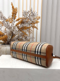 Burberry Classic Grid Mini Highlands Bowling Bag