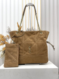 Yves Saint Laurent Retro Suede Drawstring Lucky Bag Bucket Bag Size: 35 x 35 x 10 CM