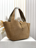 Yves Saint Laurent Retro Suede Handheld Shopping Bag Hobo Bag Size: 50 x 28 x 18 CM