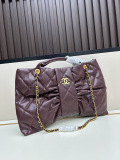 Chanel Classic Lingge Bow Sheepskin Handbag Size: 40x 27CM