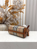 Burberry Classic Grid Mini Highlands Bowling Bag