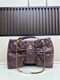 Chanel Classic Lingge Bow Sheepskin Handbag Size: 40x 27CM