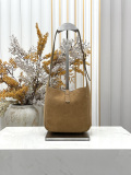 Yves Saint Laurent Retro Suede Mini Underarm Bag Size: 15 x 16 x 7CM