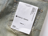 Purple Brand Street Washed Distressed Micro Horn Stretch Jeans