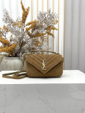 Yves Saint Laurent Retro Suede Chain Bag Mailman Bag Size: 20x 13 x 3 CM