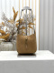 Yves Saint Laurent Retro Suede Mini Underarm Bag Size: 15 x 16 x 7CM