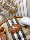 Burberry Classic Grid Mini Highlands Bowling Bag