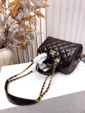Chanel Classic Lingge Leather Bowling Bag Chain Bag Size: 31 x 16 x 8 CM