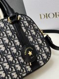 Dior Classic Logo Printed Bowling Bag Crossover Bag Size: 25 x 16 x 9.5 CM