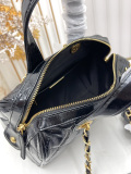 Chanel Classic Lingge Leather Bowling Bag Chain Bag Size: 31 x 16 x 8 CM