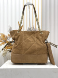 Yves Saint Laurent Retro Suede Drawstring Lucky Bag Bucket Bag Size: 35 x 35 x 10 CM