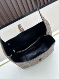 Yves Saint Laurent New Fashion Leopard Pattern Old Money Style Underarm Bag Size: 30 x 28 x 10 CM