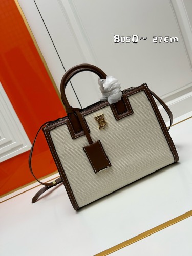 Burberry New Classic Canvas Tote Bag Crossbody Bag Size: 27 x 11 x 20 CM