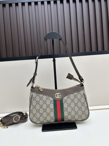 Gucci Classic GG Canvas Shoulder Bag Crossbody Bag Size: 25 x 15 x 6.5 CM