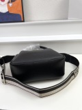 Prada New Classic Lychee Pattern Leather Cross Bag Handbag Size: 23 x 21 x 10 CM