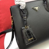 Prada New Classic Logo Leather Cross Bag Handbag Size: 30 x 24 x 15 CM