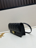 Fendi New Classic FF Flip Shoulder Bag Chain Crossbody Bag Size: 21 x 5 x 11.5 CM