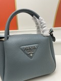 Prada New Classic Lychee Pattern Leather Cross Bag Handbag Size: 23 x 21 x 10 CM