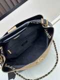 Chanel Fashion Color Contrast Splicing Chain Shoulder Bag Diagonal Span Bag Size: 36 x 24 x 12 CM