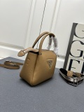 Prada New Classic Lychee Pattern Leather Cross Bag Handbag Size: 23 x 21 x 10 CM