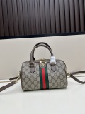 Gucci Classic Mini GG Canvas Handbag Crossbody Bag Size: 14 x 21.5 x 11.5 CM