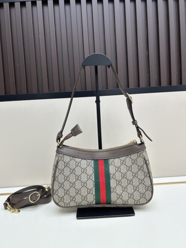 Gucci Classic GG Canvas Shoulder Bag Crossbody Bag Size: 25 x 15 x 6.5 CM
