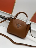 Prada New Classic Lychee Pattern Leather Cross Bag Handbag Size: 23 x 21 x 10 CM