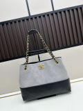 Chanel Fashion Color Contrast Splicing Chain Shoulder Bag Diagonal Span Bag Size: 36 x 24 x 12 CM