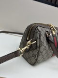 Gucci Classic Mini GG Canvas Handbag Crossbody Bag Size: 14 x 21.5 x 11.5 CM