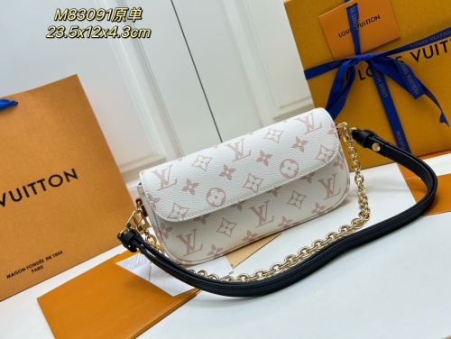 Louis Vuitton Classic Logo Flip up Double Chain Crossbody Bag Size: 23.5 x 12 x 4.3 CM