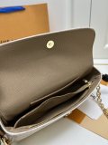 Louis Vuitton Classic Logo Flip up Double Chain Crossbody Bag Size: 23.5 x 12 x 4.3 CM