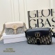 Dior New Classic Printed Shoulder Bag Hobo Underarm Bag Size: 20 x 13.5 x 5.5 CM