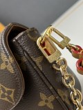 Louis Vuitton Classic Logo Double Chain Shoulder Bag Crossbody Bag Size: 23.5 x 12 x 4.3 CM