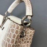 Louis Vuitton Classic Letter Flip Crocodile Leather Handbag Crossbody Bag