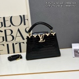 Louis Vuitton Classic Letter Flip Crocodile Leather Handbag Crossbody Bag