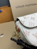Louis Vuitton Classic Logo Flip up Double Chain Crossbody Bag Size: 23.5 x 12 x 4.3 CM