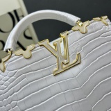 Louis Vuitton Classic Letter Flip Crocodile Leather Handbag Crossbody Bag