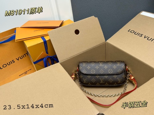 Louis Vuitton Classic Logo Double Chain Shoulder Bag Crossbody Bag Size: 23.5 x 12 x 4.3 CM
